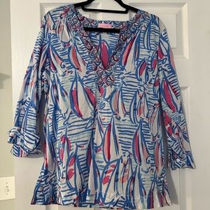 Lilly Pulitzer sailboat shirt